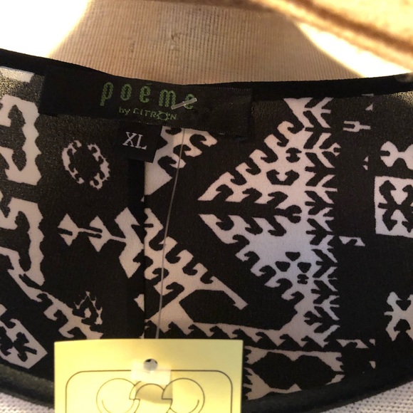 Poeme black/white top - Picture 3 of 4